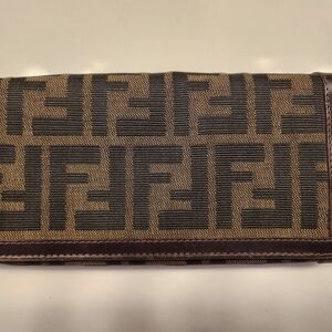 Fendi Brown and Black Wallet